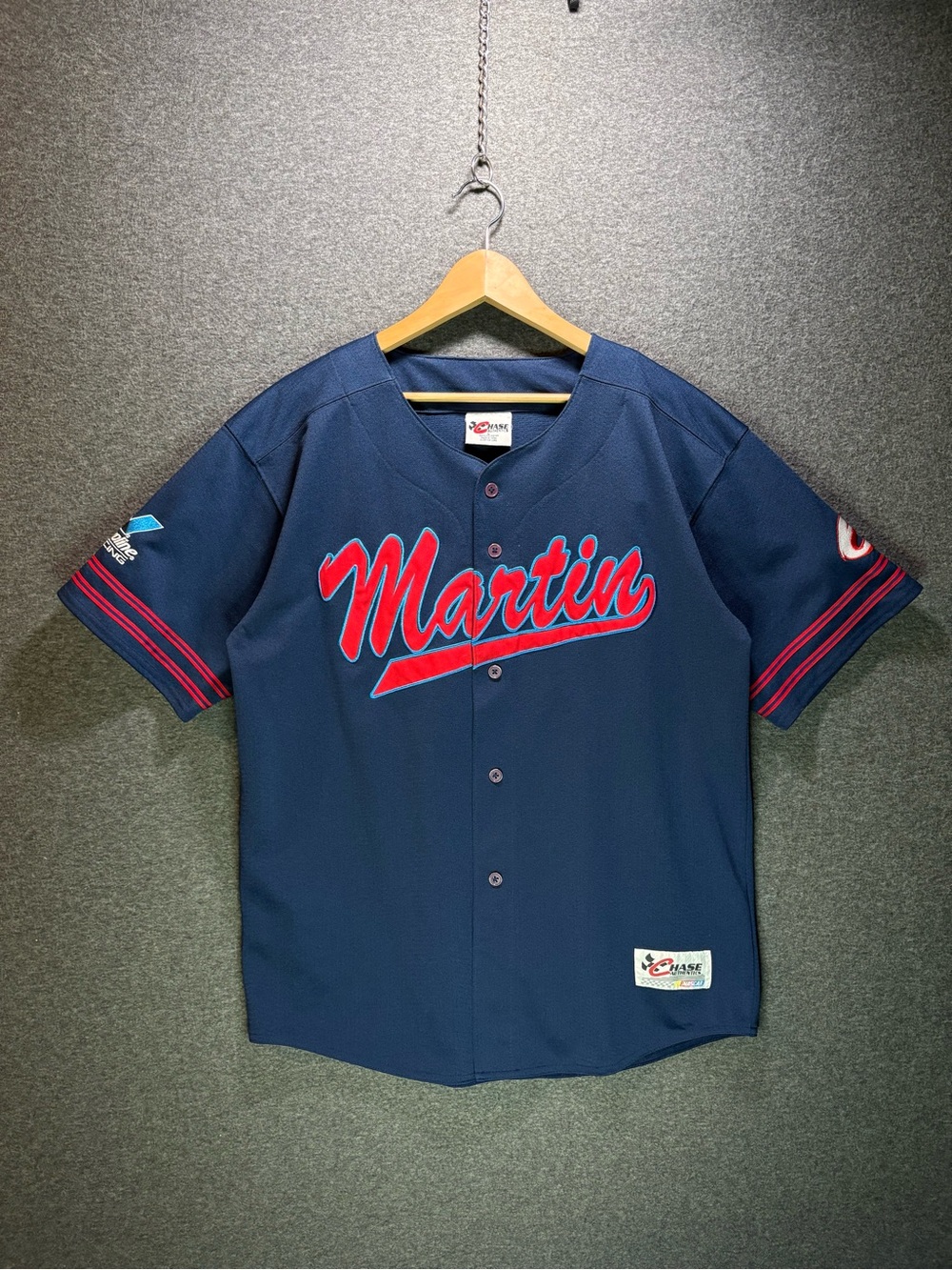 Vintage Chase Authentics Mark Martin #6 Valvoline NASCAR Jersey Large